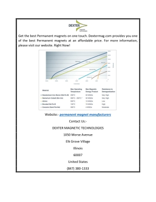 permanent magnet manufacturers  Dextermag.com