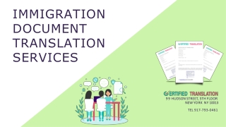 Immigration Document Translation Services