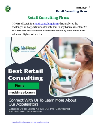 Retail Consulting Firms