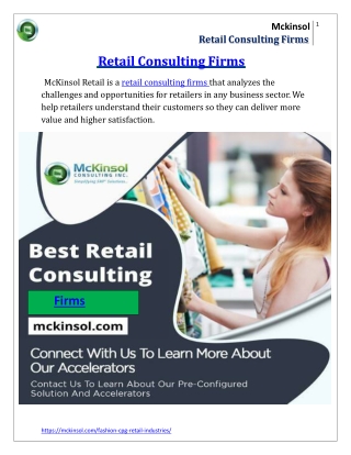 Retail Consulting Firms