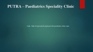 PUTRA – Paediatrics Speciality Clinic