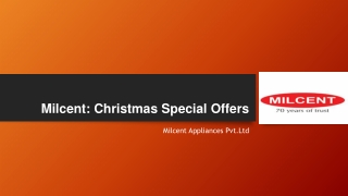 Milcent Christmas Special Offers