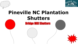 Pineville NC Plantation Shutters