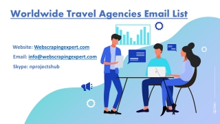 Worldwide Travel Agencies Email List