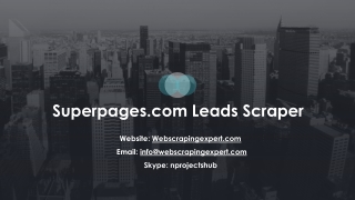 Superpages.com Leads Scraper