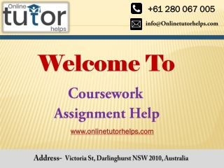Coursework Assignment Help PPT