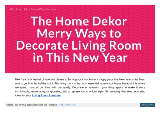 Living Room New Year Decoration Ideas 2022 with The Home Dekor