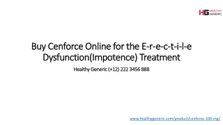 Cenforce 100 Mg - healthygeneric.com