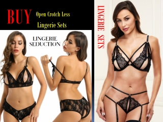 Buy Open Crotchless Lingerie Sets at Lingerie Seduction