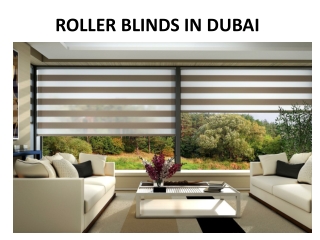 ROLLER BLINDS IN DUBAI