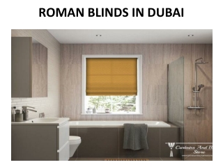 ROMAN BLINDS IN DUBAI