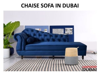CHAISE SOFA IN DUBAI