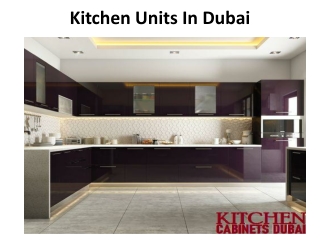 Kitchen Units In Dubai