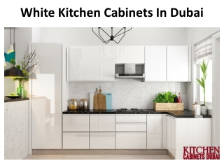 White Kitchen Cabinets In Dubai