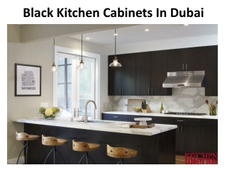 Black Kitchen Cabinets In Dubai
