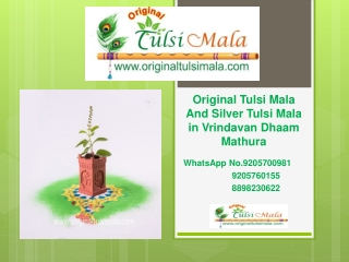 silver tulsi mala
