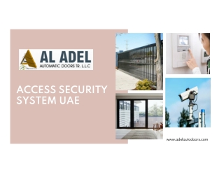 Pedestrian Doors Supplier UAE | Turnstile Supplier In UAE