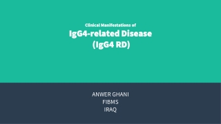 Clinical manifestations of IgG4-related Disease