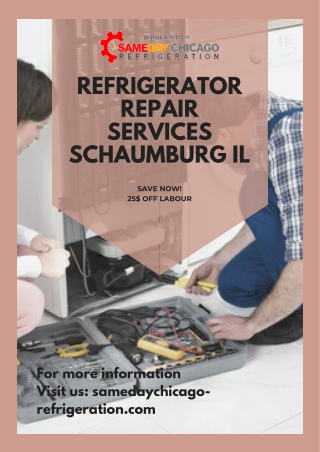 Refrigerator Repair Services Schaumburg IL