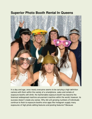 Superior Photo Booth Rental In Queens