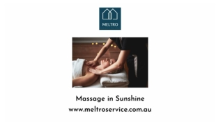 Massage in Sunshine