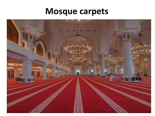 Mosque carpets