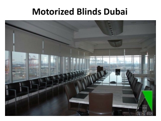 Motorized Blinds Dubai