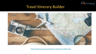 Travel Itinerary Builder