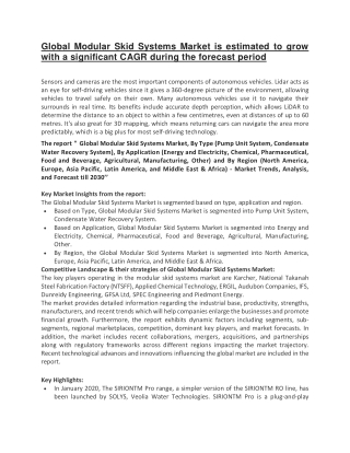 Global Modular Skid Systems Market