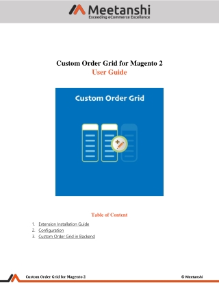 Magento 2 Custom Order Grid