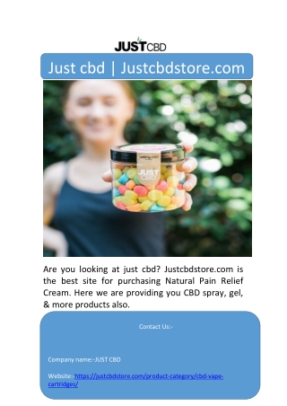 Just cbd | Justcbdstore.com