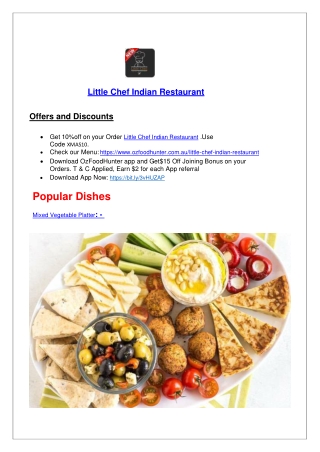 Little Chef Indian Restaurant Belmont | 15% off OzFoodHunter