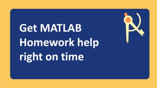 Get MATLAB Homework help right on time