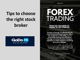 Tips to choose the right stock broker