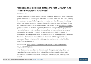 Flexographic Printing Plates Market Demand and Insights by 2028