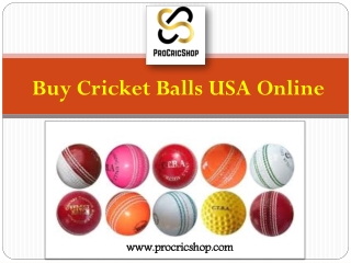 The Cricket Balls USA Online