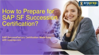 How to Prepare for SAP SF Succession (C_THR85_2111) Certification