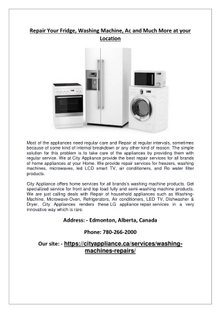 Affordable LG appliance repair