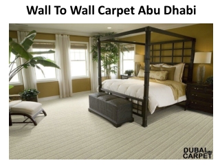 Wall To Wall Carpet Abu Dhabi