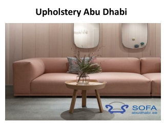 Upholstery Abu Dhabi