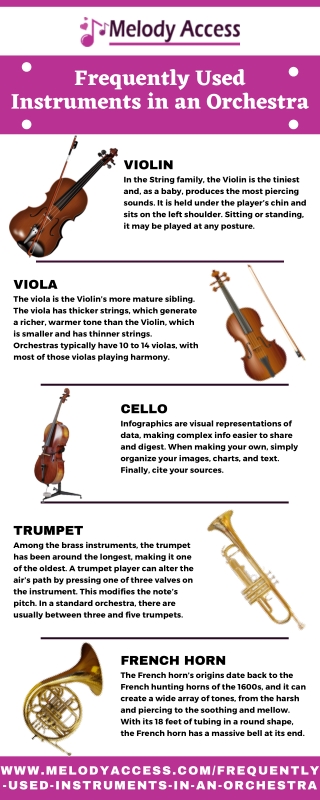 Melody Access - Frequently Used Instruments in an Orchestra