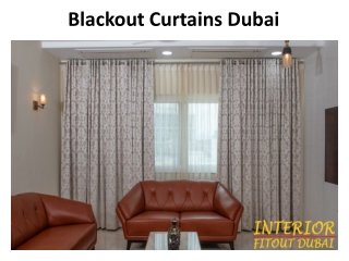 Blackout Curtains Dubai