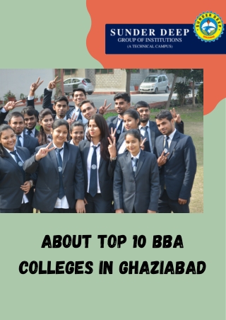 BBA Colleges in Ghaziabad | Best College for BCA in Ghaziabad