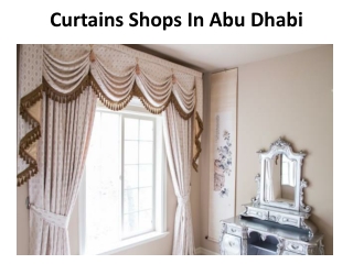 Curtains Shops In Abu Dhabi