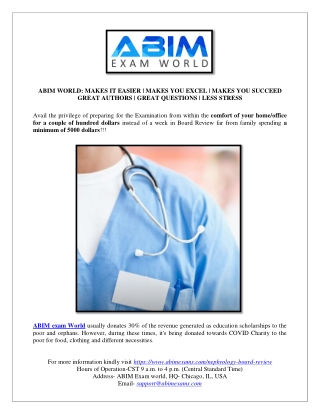 ABIM Nephrology Questions - Chicago