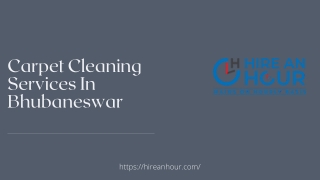 Carpet Cleaning Services in Bhubaneswar