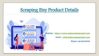 Scraping Etsy Product Details