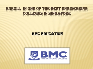 Enroll in one of the Best Engineering Colleges in Singapore