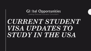 Current Student Visa Updates to Study in the USA