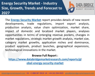 Energy Security Market Share, Growth and Business Outlook 2027| ABB